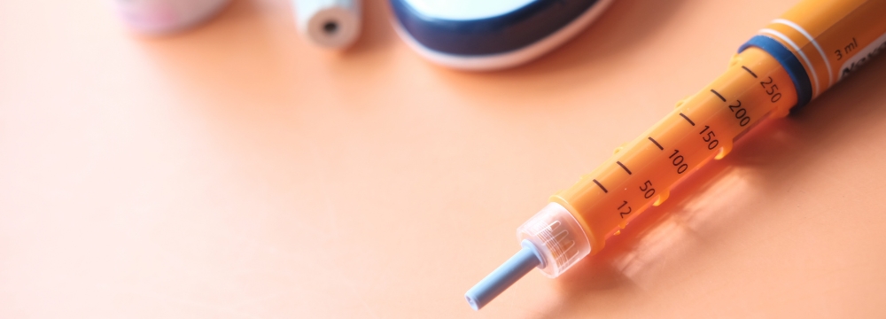 ozempic shot infront of diabetes devices